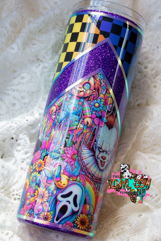 RTS- Neon horror 20oz tumbler
