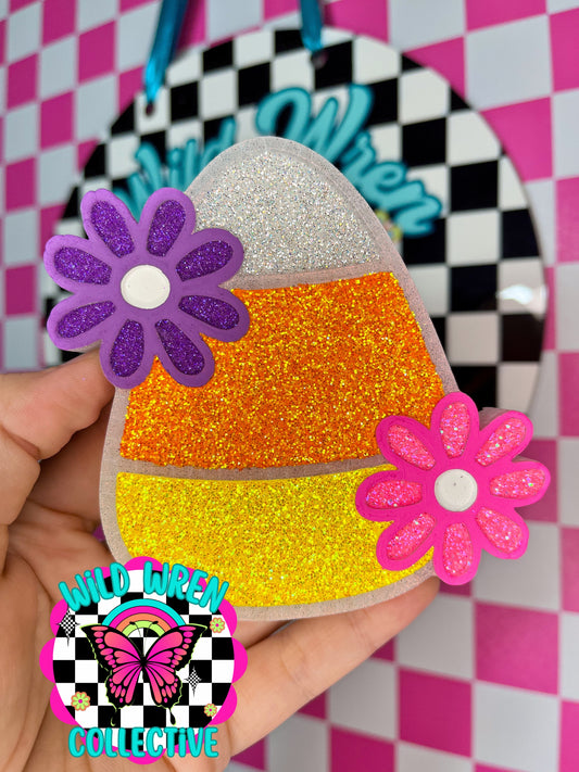 Cowpoke kisses - Floral candy corn