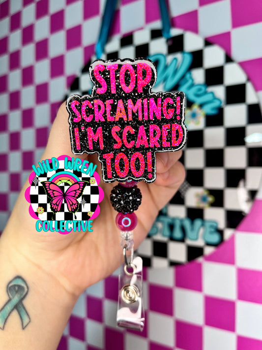 Funny badge reel